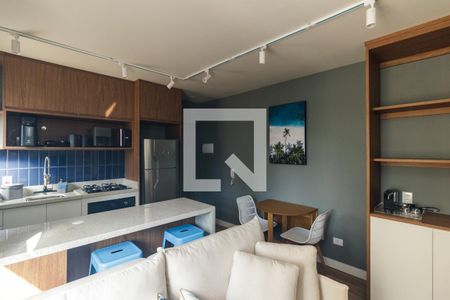 Sala de apartamento para alugar com 1 quarto, 40m² em Santa Cecilia, São Paulo