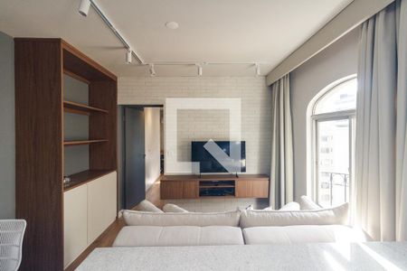 Sala de apartamento para alugar com 1 quarto, 40m² em Santa Cecilia, São Paulo