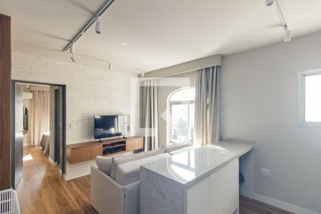 Sala de apartamento para alugar com 1 quarto, 40m² em Santa Cecilia, São Paulo