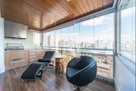 Varanda Gourmet de apartamento para alugar com 3 quartos, 128m² em Centro, Santo André