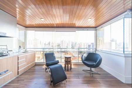 Varanda Gourmet de apartamento para alugar com 3 quartos, 128m² em Centro, Santo André