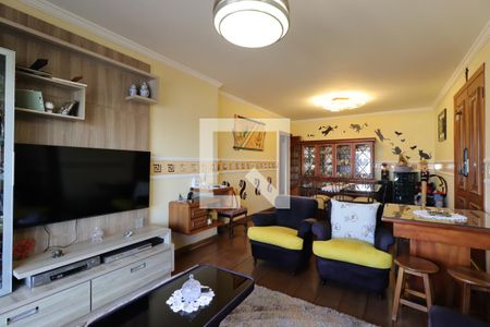 Sala de apartamento à venda com 3 quartos, 141m² em Vila Valparaíso, Santo André