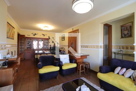 Sala de apartamento à venda com 3 quartos, 141m² em Vila Valparaíso, Santo André