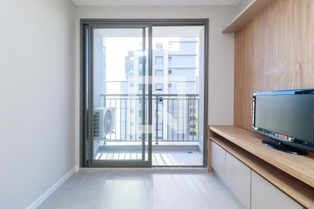 Sala de apartamento para alugar com 1 quarto, 31m² em Campo Belo, São Paulo