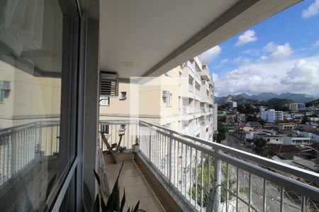 Sala - Varanda de apartamento à venda com 3 quartos, 83m² em Taquara, Rio de Janeiro