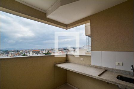 Varanda da Sala de apartamento para alugar com 2 quartos, 55m² em Vila Suíça, Santo André