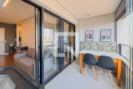 Varanda da Sala de apartamento para alugar com 1 quarto, 40m² em Vila Mariana, São Paulo