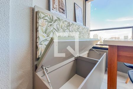 Varanda da Sala de apartamento para alugar com 1 quarto, 40m² em Vila Mariana, São Paulo
