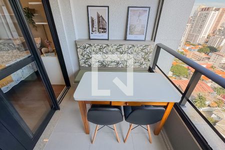 Varanda da Sala de apartamento para alugar com 1 quarto, 40m² em Vila Mariana, São Paulo