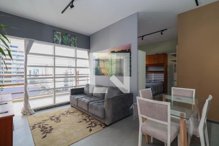 Sala/Cozinha de apartamento à venda com 1 quarto, 51m² em Pinheiros, São Paulo