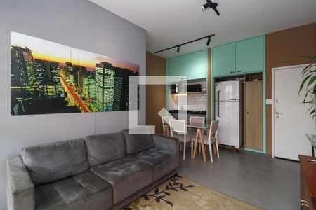 Sala/Cozinha de apartamento à venda com 1 quarto, 51m² em Pinheiros, São Paulo