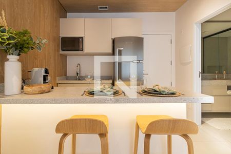 Cozinha de apartamento à venda com 1 quarto, 42m² em Vila Olímpia, São Paulo