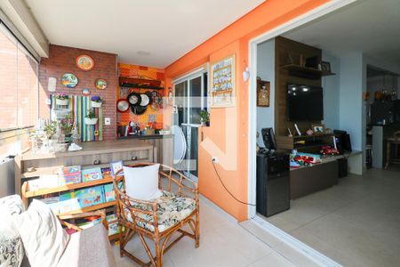 Varanda Sala de apartamento à venda com 3 quartos, 107m² em Santo Antônio, São Caetano do Sul