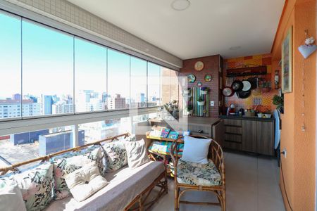 Varanda Sala de apartamento à venda com 3 quartos, 107m² em Santo Antônio, São Caetano do Sul