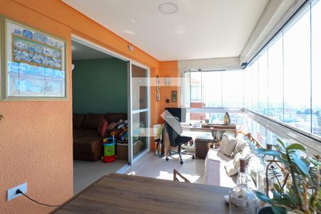 Varanda Sala de apartamento à venda com 3 quartos, 107m² em Santo Antônio, São Caetano do Sul