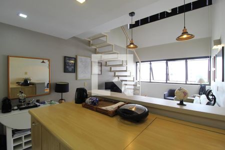 Sala/Cozinha de apartamento para alugar com 1 quarto, 38m² em Moema, São Paulo