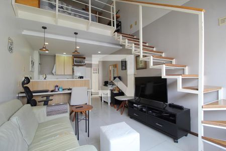 Sala/Cozinha de apartamento para alugar com 1 quarto, 38m² em Moema, São Paulo