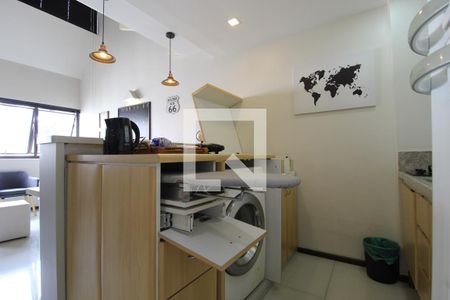 Sala/Cozinha de apartamento para alugar com 1 quarto, 38m² em Moema, São Paulo