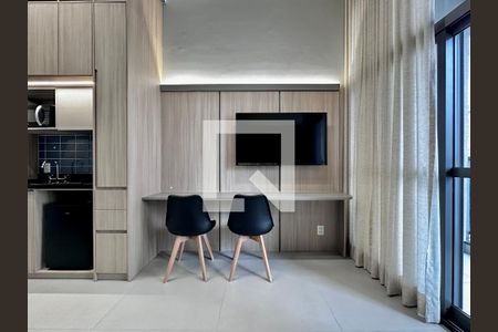 Sala de kitnet/studio para alugar com 1 quarto, 25m² em Jardim das Acacias, São Paulo