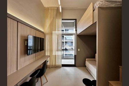Sala de kitnet/studio para alugar com 1 quarto, 25m² em Jardim das Acacias, São Paulo
