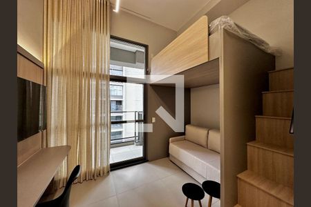 Sala de kitnet/studio para alugar com 1 quarto, 25m² em Jardim das Acacias, São Paulo