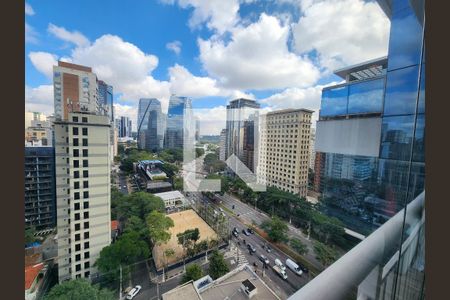 Vista da Sala de apartamento à venda com 1 quarto, 57m² em Vila Nova Conceição, São Paulo