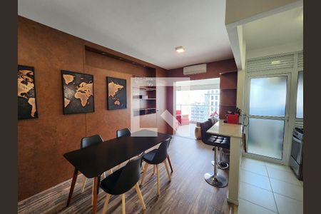 Sala de Jantar de apartamento à venda com 1 quarto, 57m² em Vila Nova Conceição, São Paulo