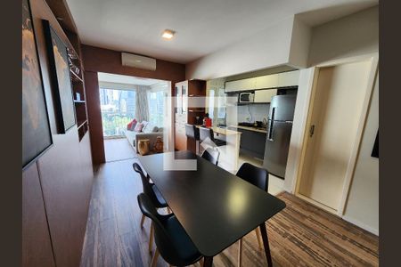Sala de Jantar de apartamento à venda com 1 quarto, 57m² em Vila Nova Conceição, São Paulo