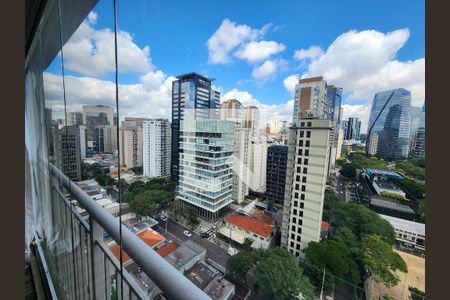 Vista da Sala de apartamento à venda com 1 quarto, 57m² em Vila Nova Conceição, São Paulo