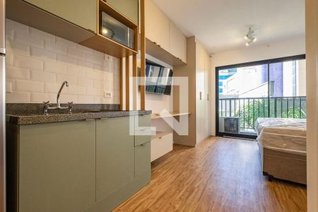 Cozinha de apartamento à venda com 1 quarto, 24m² em Pinheiros, São Paulo