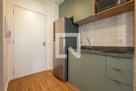 Cozinha de apartamento à venda com 1 quarto, 24m² em Pinheiros, São Paulo