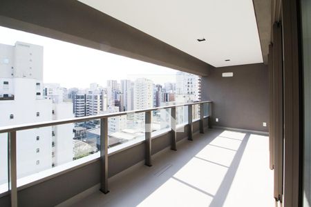 Varanda de apartamento à venda com 3 quartos, 121m² em Indianópolis, São Paulo
