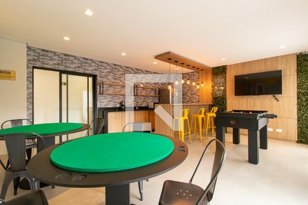Área comum - Sala de Jogos de kitnet/studio para alugar com 1 quarto, 18m² em Novo Mundo, Curitiba