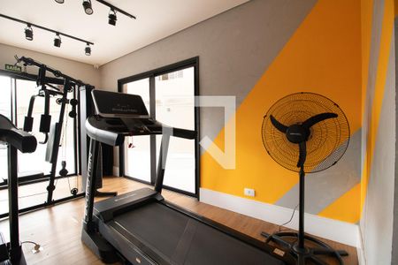 Área comum - Academia de kitnet/studio para alugar com 1 quarto, 18m² em Novo Mundo, Curitiba