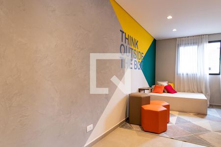 Área comum - Coworking de kitnet/studio para alugar com 1 quarto, 18m² em Novo Mundo, Curitiba