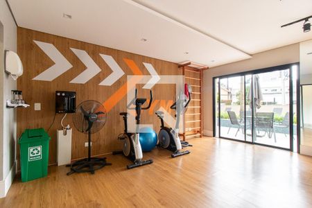 Área comum - Academia de kitnet/studio para alugar com 1 quarto, 18m² em Novo Mundo, Curitiba