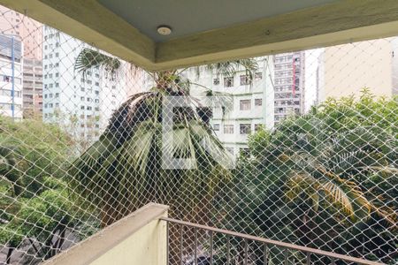 Varanda da Sala de apartamento para alugar com 1 quarto, 40m² em Vila Buarque, São Paulo
