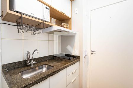 Cozinha de apartamento à venda com 1 quarto, 23m² em Centro Histórico de São Paulo, São Paulo