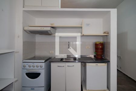 Sala/Cozinha de apartamento à venda com 1 quarto, 35m² em República, São Paulo