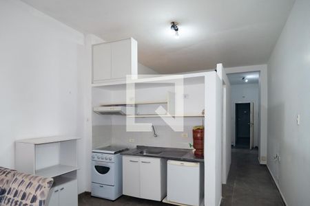 Sala/Cozinha de apartamento à venda com 1 quarto, 35m² em República, São Paulo