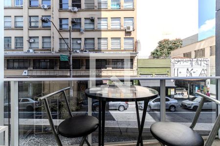 Varanda de kitnet/studio à venda com 1 quarto, 22m² em Centro Histórico de São Paulo, São Paulo