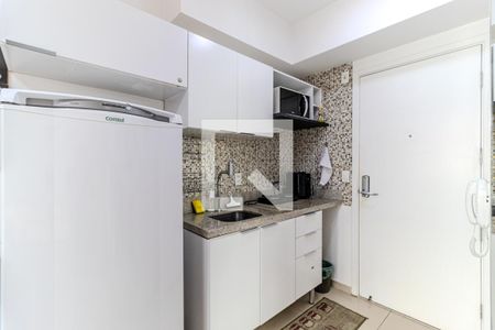 Cozinha de kitnet/studio para alugar com 1 quarto, 22m² em Centro Histórico de São Paulo, São Paulo