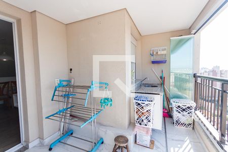 Varanda de apartamento à venda com 2 quartos, 64m² em Vila Curuçá, Santo André