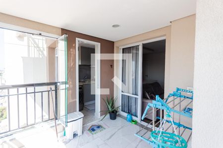 Varanda de apartamento à venda com 2 quartos, 64m² em Vila Curuçá, Santo André