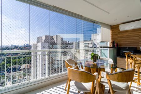 Varanda da Sala de apartamento à venda com 3 quartos, 125m² em Jardim Vazani, São Paulo