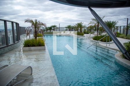 Área comum - Piscina de kitnet/studio para alugar com 1 quarto, 32m² em Jardim das Acacias, São Paulo