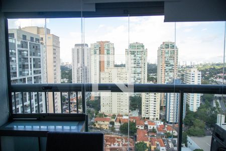 Varanda Studio de kitnet/studio para alugar com 1 quarto, 32m² em Jardim das Acacias, São Paulo