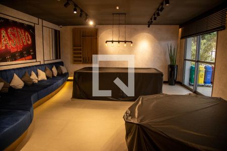 Área comum - Sala de Jogos de kitnet/studio para alugar com 1 quarto, 32m² em Jardim das Acacias, São Paulo