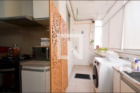 Area serviço de apartamento à venda com 3 quartos, 120m² em Santo Antônio, Belo Horizonte