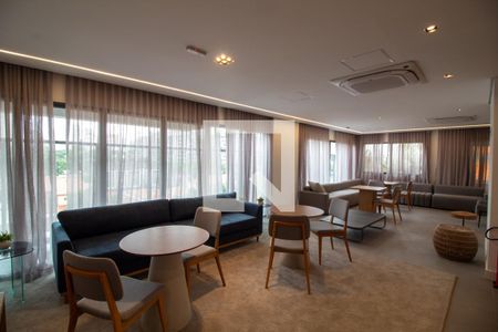 Área comum - Salão de Festas de apartamento para alugar com 1 quarto, 38m² em Brooklin, São Paulo